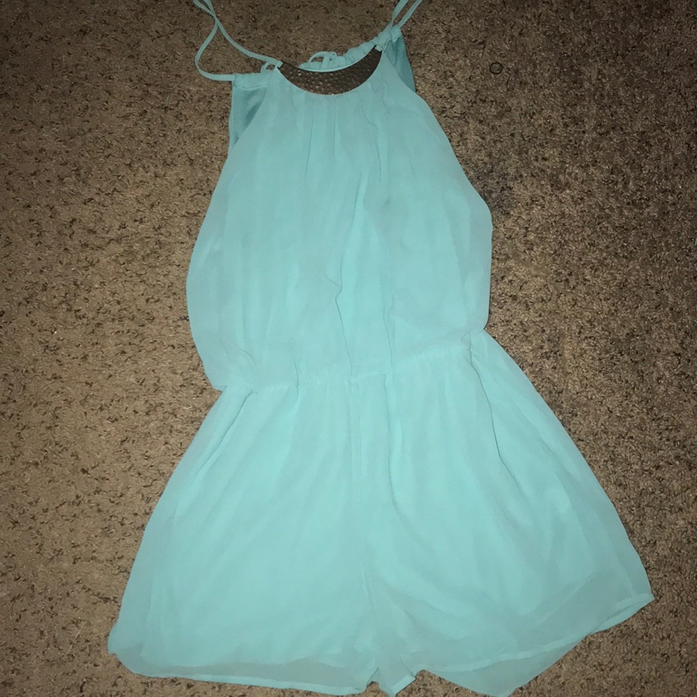 teal romper